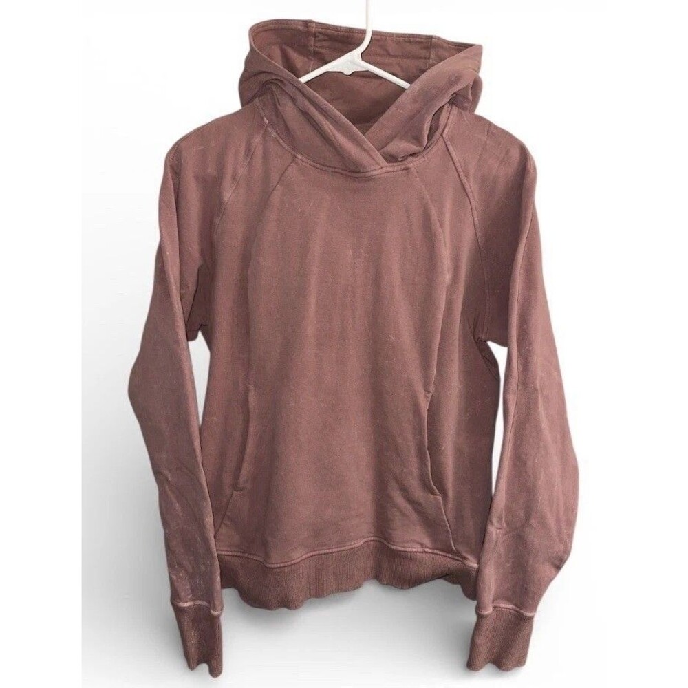 Lululemon Scuba Pullover Sweatshirt Hoodie Washed Quicksand Womens Size 4